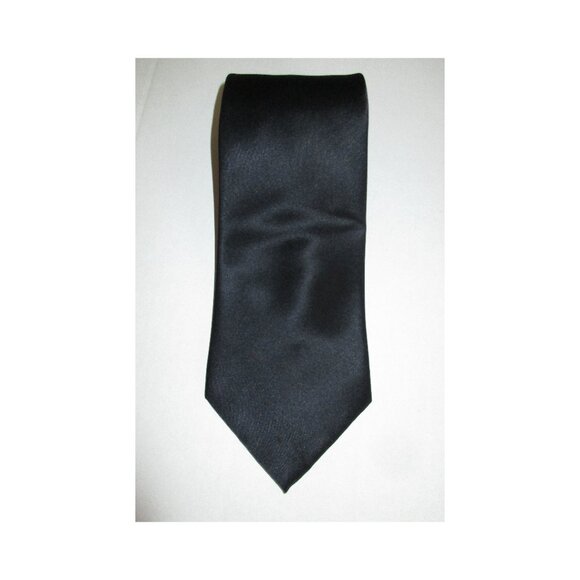 Vintage Pierre Cardin Men's Black Hand Made Silk Neck Tie - Picture 1 of 5